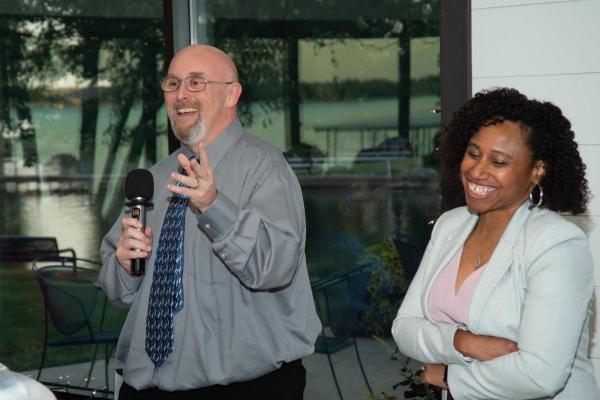 Shaun Wilkinson and Shanelle Clayberg at the Annual Meeting